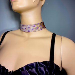 One of a kind, upcycled silk Mens tie, Sexy Choker